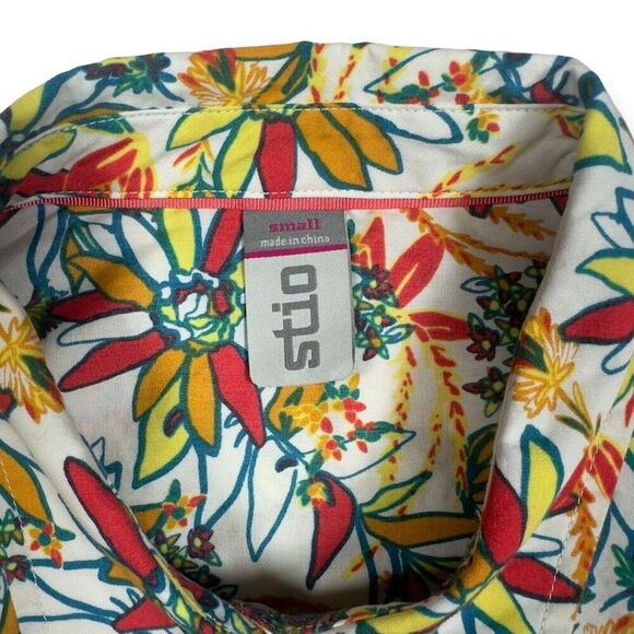 Stio Curtis Camp Floral Snap Shirt Women's Small - Picture 3 of 5